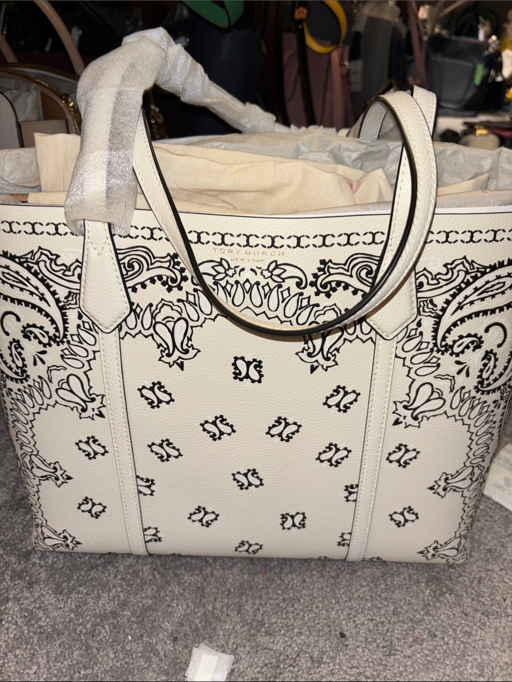 Tory Burch Bandana-Print Carryall Tote